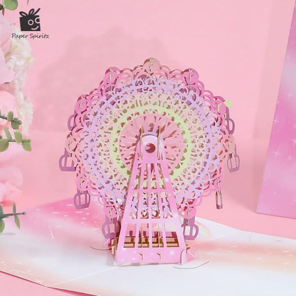 greeting cards european laser cut wedding invitations card 3d ferris wheel -up party decoration festival gift
greeting cards european laser cut wedding invitations card 3d ferris wheel -up party decoration festival gift