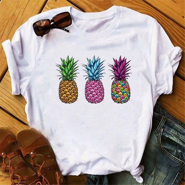 pineapple fruits clothing fashion summer women casual tee graphic female kawaii clothes, White
pineapple fruits clothing fashion summer women casual tee graphic female kawaii clothes, White