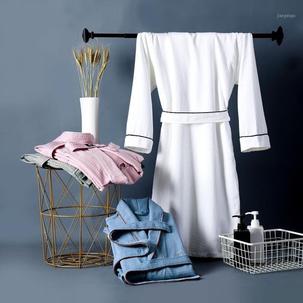 men's sleepwear bathrobe 100% cotton waffle robe bath soft ventilation all seasons females casual home japan style, Black;brown
men's sleepwear bathrobe 100% cotton waffle robe bath soft ventilation all seasons females casual home japan style, Black;brown