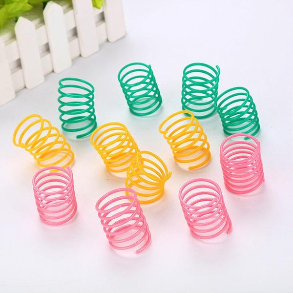 cat toys spring toy plastic colorful coil spiral springs pet action wide durable interactive accessories
cat toys spring toy plastic colorful coil spiral springs pet action wide durable interactive accessories