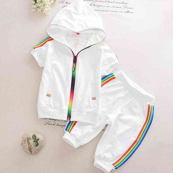 kid boy girl clothes sportswear summer fashion short sleeve colorful zipper hooded clothing for girls children outfit set, White
kid boy girl clothes sportswear summer fashion short sleeve colorful zipper hooded clothing for girls children outfit set, White