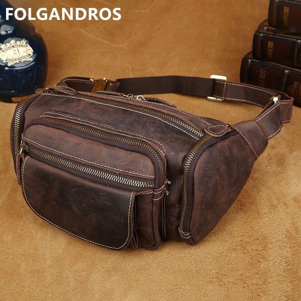 genuine leather waist bag men crazy horse packs brand vintage large capacity cycler military chest bags
genuine leather waist bag men crazy horse packs brand vintage large capacity cycler military chest bags
