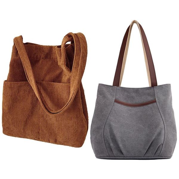 evening bags 2pcs ladies canvas handbag casual shoulder bag gray with lazy wind corduroy bucket brown
evening bags 2pcs ladies canvas handbag casual shoulder bag gray with lazy wind corduroy bucket brown