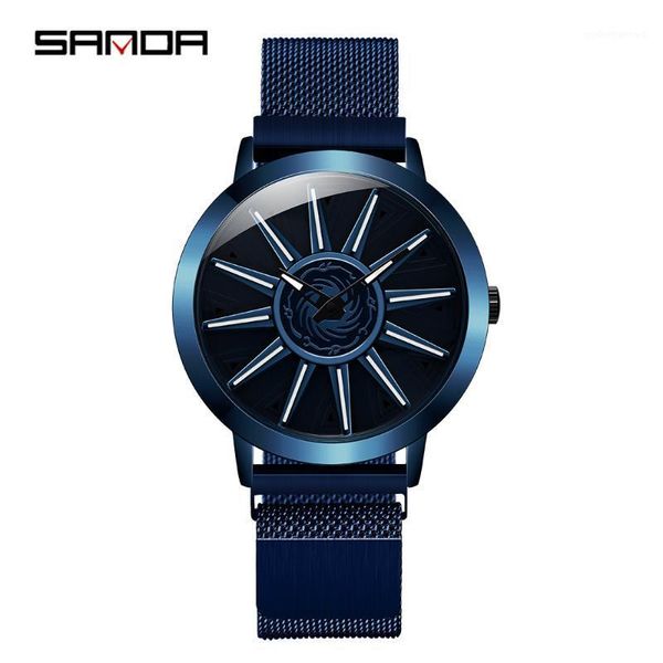 wristwatches sanda 2021 sell men watch fashion cool rotating dial quartz wheel wristwatch magnet buckle gifts relogio masculino 1032, Slivery;brown
wristwatches sanda 2021 sell men watch fashion cool rotating dial quartz wheel wristwatch magnet buckle gifts relogio masculino 1032, Slivery;brown