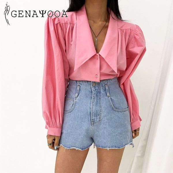 genayooa streetwear korean blouse pink chic womens and blouses vintage autumn shirt ladies women 210417, White
genayooa streetwear korean blouse pink chic womens and blouses vintage autumn shirt ladies women 210417, White