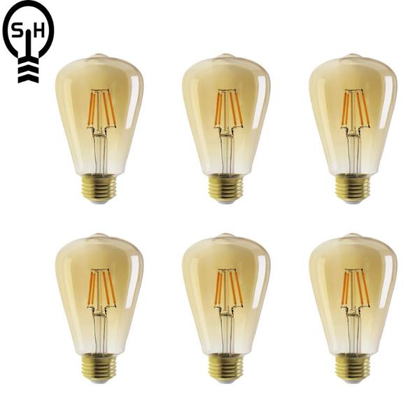 other lighting bulbs & tubes st64 filament bulb 6w e27 retro edison 220-240v vintage lamp 6pcs/lot 2700k glass light
other lighting bulbs & tubes st64 filament bulb 6w e27 retro edison 220-240v vintage lamp 6pcs/lot 2700k glass light