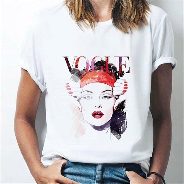 graphic short sleeved summer women harajuku o neck vogue, White
graphic short sleeved summer women harajuku o neck vogue, White