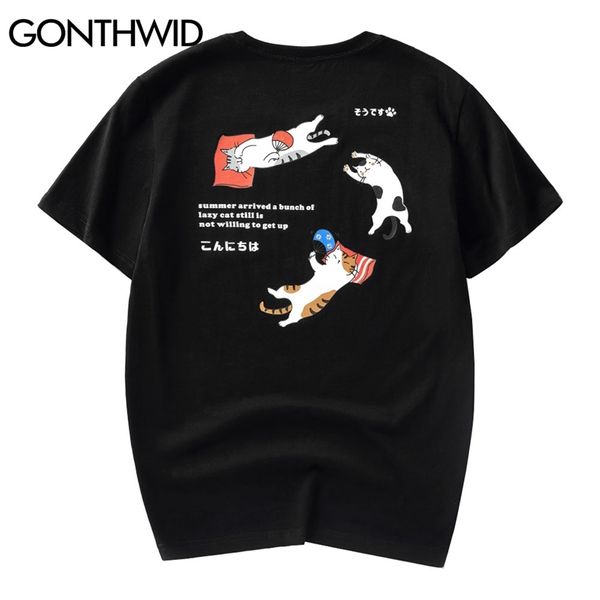 tees shirts hip hop streetwear casual japanese funny cat print short sleeve cotton t-shirts fashion harajuku 210602, White;black
tees shirts hip hop streetwear casual japanese funny cat print short sleeve cotton t-shirts fashion harajuku 210602, White;black