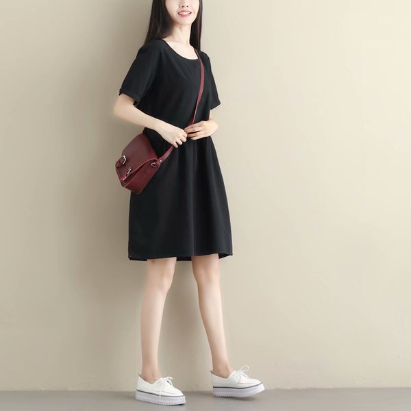 dresses literature and art cotton plaid oversize loose thin pure student a-line skirt summer dress, Black;gray
dresses literature and art cotton plaid oversize loose thin pure student a-line skirt summer dress, Black;gray