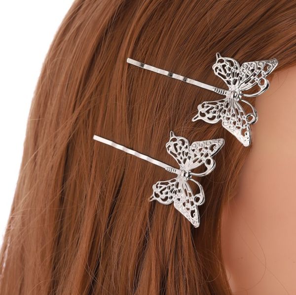 european and american fashion simple barrettes natural women's hairpin bionic butterfly edge clip, Golden;silver
european and american fashion simple barrettes natural women's hairpin bionic butterfly edge clip, Golden;silver