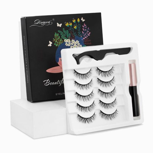 false eyelashes 5 pairs magnetic lashes waterproof liquid eyeliner with tweezer makeup set
false eyelashes 5 pairs magnetic lashes waterproof liquid eyeliner with tweezer makeup set