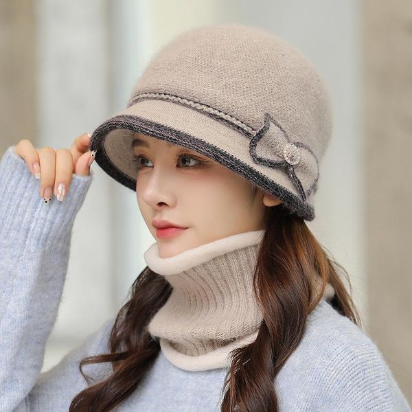 beanie/skull caps autumn and winter women's fur hat solid color bucket knitted woolen cap warm leisure, Blue;gray
beanie/skull caps autumn and winter women's fur hat solid color bucket knitted woolen cap warm leisure, Blue;gray