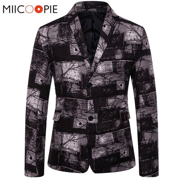 men's suits & blazers mens blazer jacket retro nationality linen causal plaid graffiti print suit slim fit masculino streetwear, White;black
men's suits & blazers mens blazer jacket retro nationality linen causal plaid graffiti print suit slim fit masculino streetwear, White;black