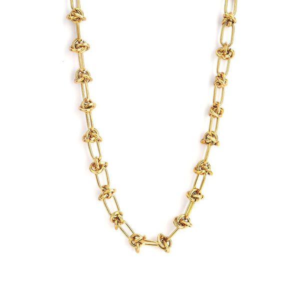 stainless steel knot link chain necklace for women gold/silver color metal heavy duty chunky collar choker fashion jewelry chains
stainless steel knot link chain necklace for women gold/silver color metal heavy duty chunky collar choker fashion jewelry chains