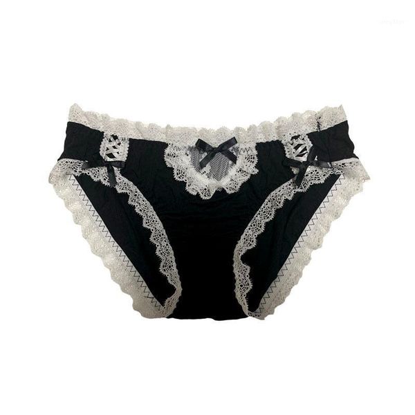 women's panties japanese pure cotton underwear women midwaist breathable crotch lace edge hip briefs, Black;pink
women's panties japanese pure cotton underwear women midwaist breathable crotch lace edge hip briefs, Black;pink