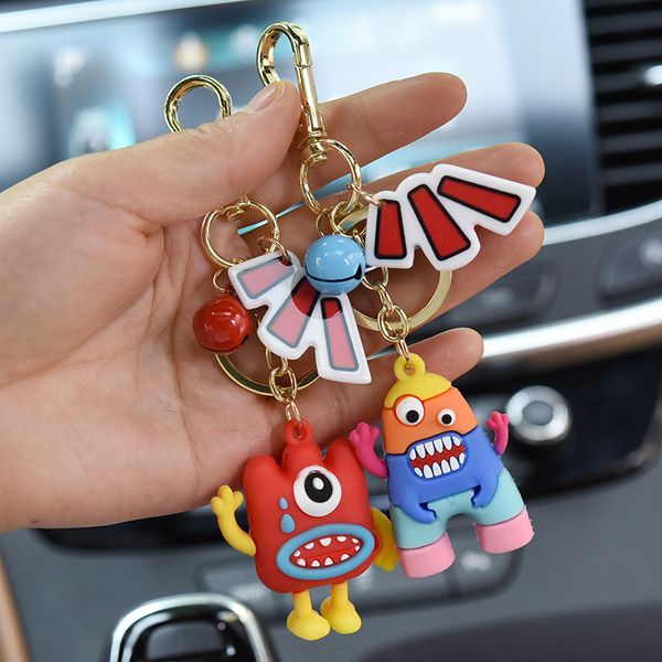 2021 fashion keychain straight creative personality cartoon doll bell car key chain ring lovers book bag pendant, Slivery;golden
2021 fashion keychain straight creative personality cartoon doll bell car key chain ring lovers book bag pendant, Slivery;golden