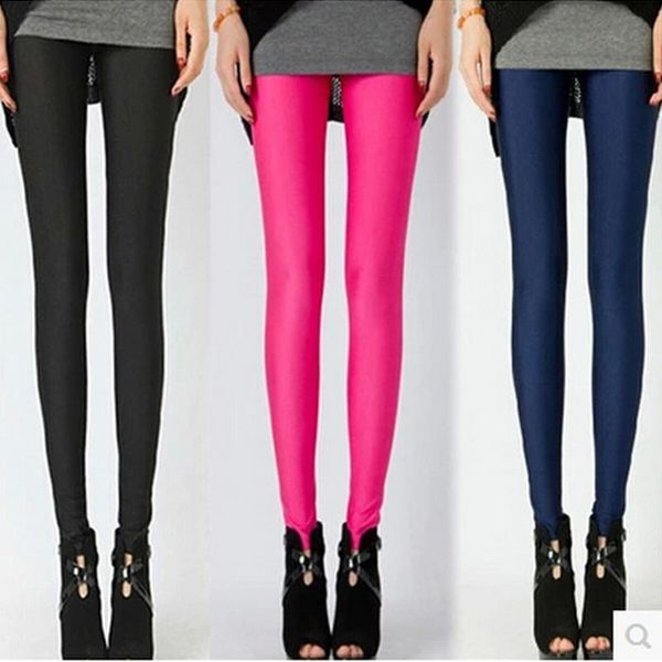 women's leggings euramerican solid thin fashion pinkycolor fluorescent trousers office lady glossy pants women model elastic legging, Black
women's leggings euramerican solid thin fashion pinkycolor fluorescent trousers office lady glossy pants women model elastic legging, Black