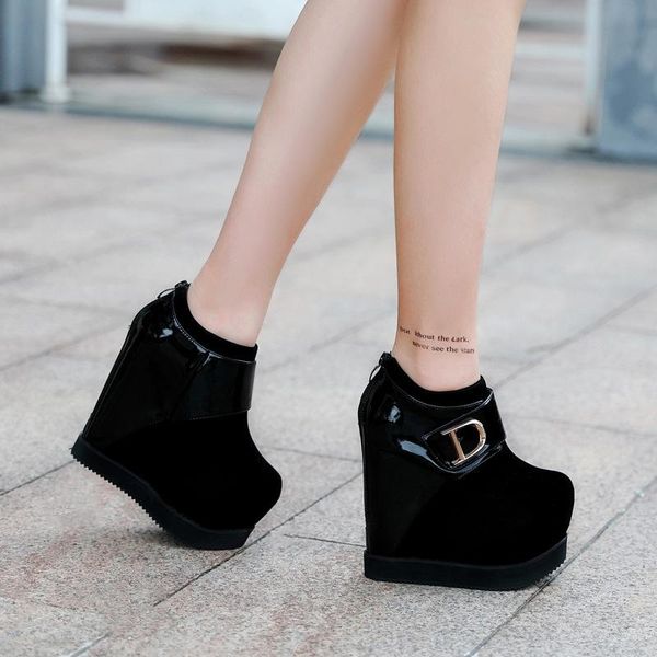 boots 15 cm ankle models catwalk short 2021 winter fashion wild womens shoes wedges increased within, Black
boots 15 cm ankle models catwalk short 2021 winter fashion wild womens shoes wedges increased within, Black