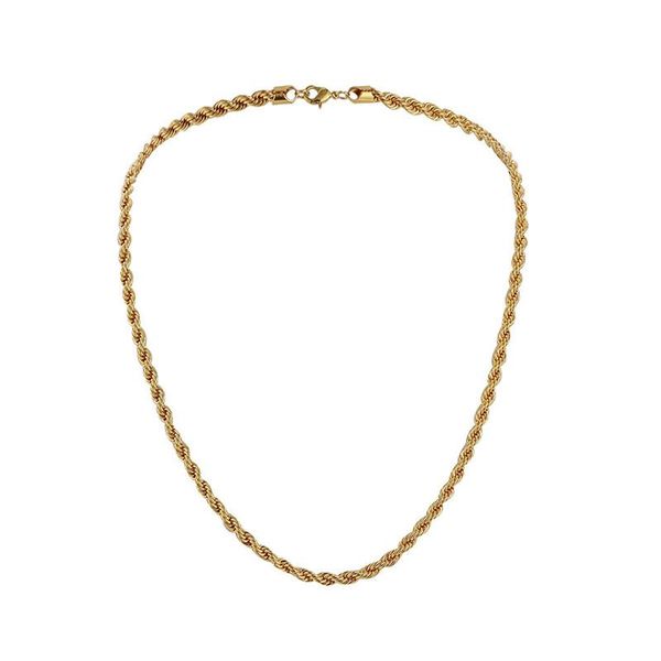 chains fashion 60cm gold color twist chain necklace for men rope jewelry, Silver
chains fashion 60cm gold color twist chain necklace for men rope jewelry, Silver