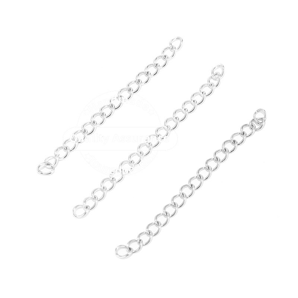 50pcs stainless steel 2 inch soldered extension chain silver plated extender tail chains for diy jewelry making, Blue;slivery
50pcs stainless steel 2 inch soldered extension chain silver plated extender tail chains for diy jewelry making, Blue;slivery