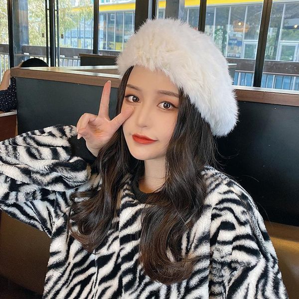 fashion winter women fur beret hat elegant ladies solid flat thicken berets, Blue;gray
fashion winter women fur beret hat elegant ladies solid flat thicken berets, Blue;gray