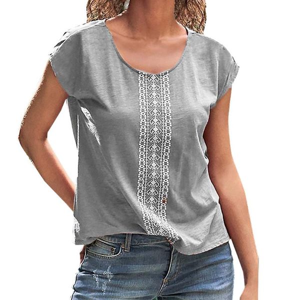 women's t-shirt jaycosin 2021 round neck simple comfortable printing women short sleeve wild wholesale drop july2, White
women's t-shirt jaycosin 2021 round neck simple comfortable printing women short sleeve wild wholesale drop july2, White
