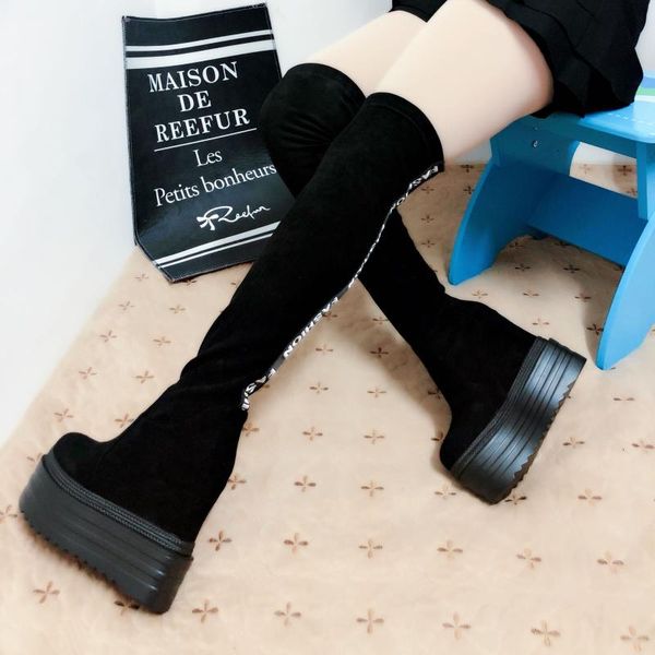 13cm super high-heel long boots within increase over-the-knee wedges thick bottom high stovepipe women's, Black
13cm super high-heel long boots within increase over-the-knee wedges thick bottom high stovepipe women's, Black
