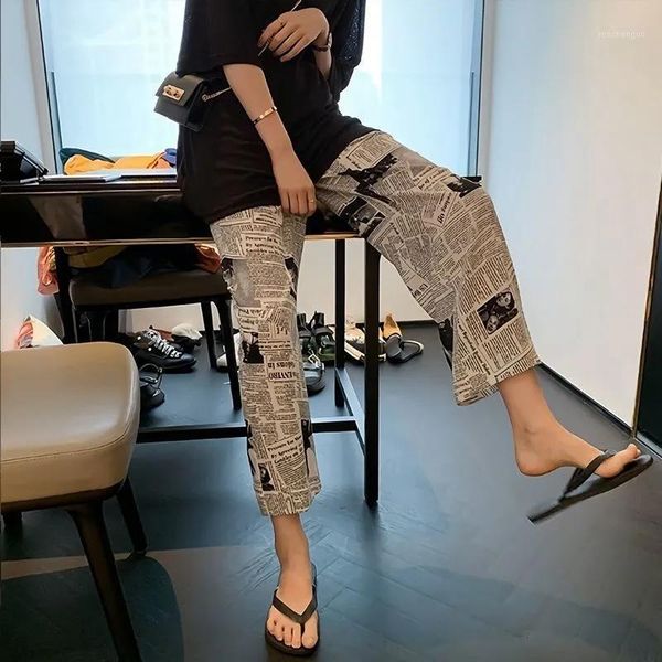 women's pants & capris spaper print women summer staight trousers female korean style high waist gothic spring harajuku punk males, Black;white
women's pants & capris spaper print women summer staight trousers female korean style high waist gothic spring harajuku punk males, Black;white