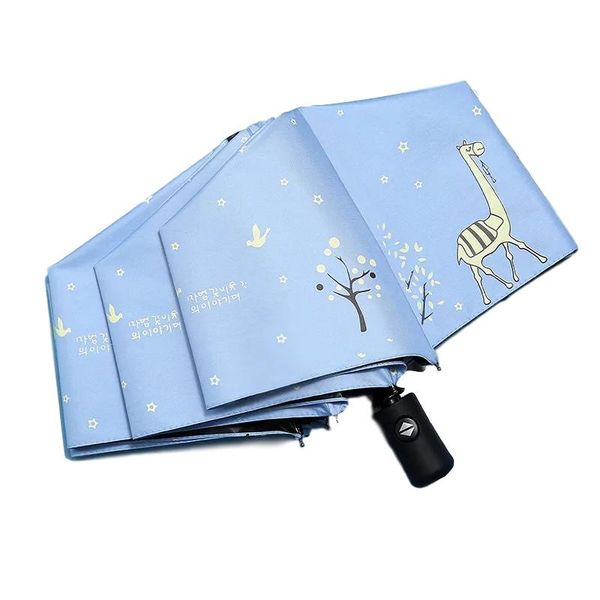 umbrellas automatic three-folding umbrella paraguas sunny rain women parasol portable black coating female waterproof flowers
umbrellas automatic three-folding umbrella paraguas sunny rain women parasol portable black coating female waterproof flowers