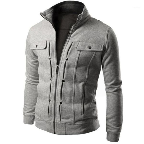 men's jackets men jacket 2021 spring short cardigan multi button zipper stand collar sweatshirt casual solid slim tracksuits clothing, Black;brown
men's jackets men jacket 2021 spring short cardigan multi button zipper stand collar sweatshirt casual solid slim tracksuits clothing, Black;brown