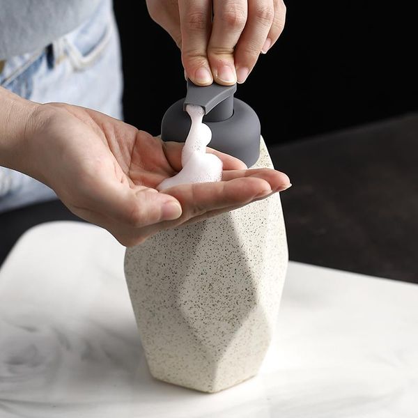 ceramic foam emulsion printing bottle nordic macaron bathroom portable liquid soap 400ml model room accessories dispenser
ceramic foam emulsion printing bottle nordic macaron bathroom portable liquid soap 400ml model room accessories dispenser