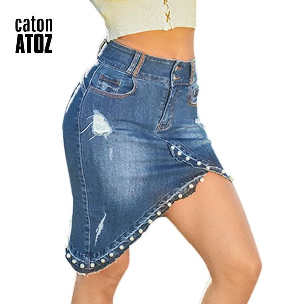 skirts catonatoz 2188 fashion ladies high waist irregular pearl stretch denim skirt womens pencil skinny for female, Black
skirts catonatoz 2188 fashion ladies high waist irregular pearl stretch denim skirt womens pencil skinny for female, Black