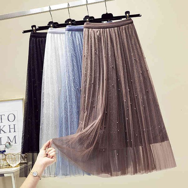 skirts autumn beaded tassels ankle mesh chic sweet beading maxi long pleated skirts coffee gray, Black
skirts autumn beaded tassels ankle mesh chic sweet beading maxi long pleated skirts coffee gray, Black