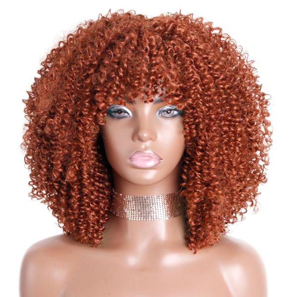 synthetic wigs azqueen short hair afro kinky curly with bangs for black women african glueless cosplay high temperature
synthetic wigs azqueen short hair afro kinky curly with bangs for black women african glueless cosplay high temperature