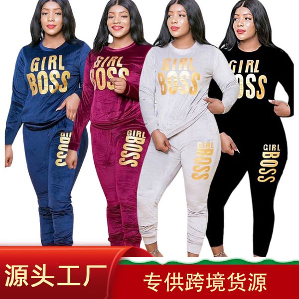 women's plus size tracksuits 2021 autumn fashion temperament leisure sportswear large wear veet suit
women's plus size tracksuits 2021 autumn fashion temperament leisure sportswear large wear veet suit