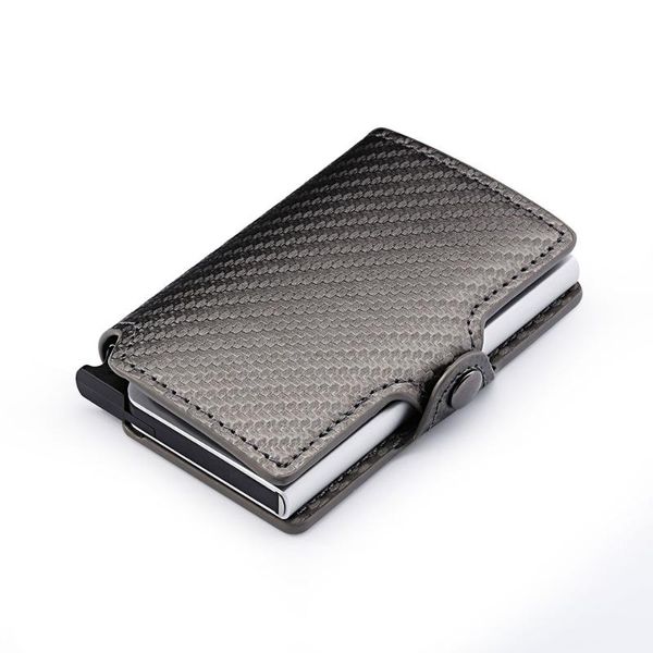 card holders casekey 2021 holder men and women metal rfid aluminium box carbon fibre pu leather wallet up, Brown;gray
card holders casekey 2021 holder men and women metal rfid aluminium box carbon fibre pu leather wallet up, Brown;gray
