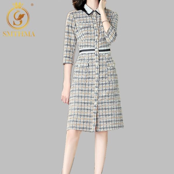 autumn and winter designer runway european women houndstooth dresses round collar long sleeve tweed slim dress vestidos 210520, Black;gray
autumn and winter designer runway european women houndstooth dresses round collar long sleeve tweed slim dress vestidos 210520, Black;gray
