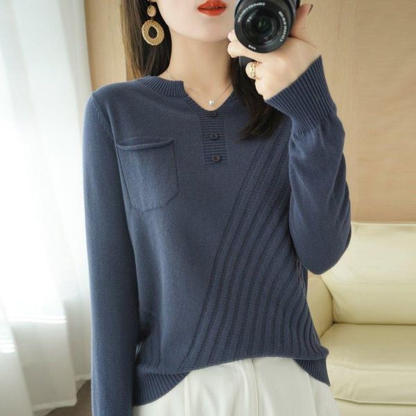 women's sweaters spring and autumn style pure cotton knit sweater v-neck pullover long-sleeved bottoming shirt loose short top, White;black
women's sweaters spring and autumn style pure cotton knit sweater v-neck pullover long-sleeved bottoming shirt loose short top, White;black