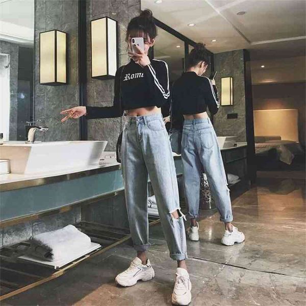 women's jeans rotten hole women 2021 fashion high waist beggars loose straight tube show thin spring net red dad pants y30v, Blue
women's jeans rotten hole women 2021 fashion high waist beggars loose straight tube show thin spring net red dad pants y30v, Blue