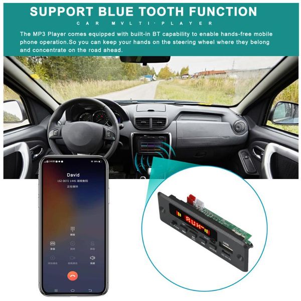 & mp4 players bluetooth5.0 mp3 decoding board module wireless car usb player tf card slot / fm remote
& mp4 players bluetooth5.0 mp3 decoding board module wireless car usb player tf card slot / fm remote