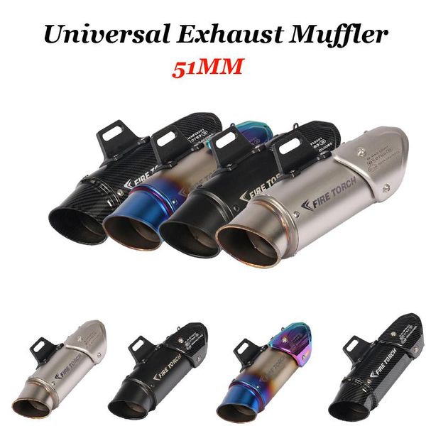 motorcycle exhaust system 51mm 60mm universal proyect muffler escape moto dirt bike scooter with db killer mt07 mt09 r1 r6
motorcycle exhaust system 51mm 60mm universal proyect muffler escape moto dirt bike scooter with db killer mt07 mt09 r1 r6