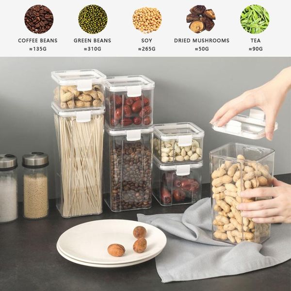 460/700 small containers transparent sealed storage box kitchen nut snack tank airtight pantry organizer bottles & jars
460/700 small containers transparent sealed storage box kitchen nut snack tank airtight pantry organizer bottles & jars