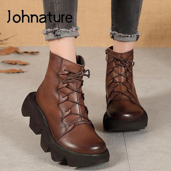boots johnature genuine leather shoes women zip round toe retro leisure 2021 sewing wedges concise ankle platform, Black
boots johnature genuine leather shoes women zip round toe retro leisure 2021 sewing wedges concise ankle platform, Black