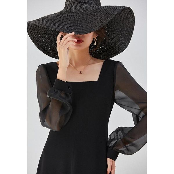 casual dresses vintage summer dress 2021 elegant black for women party long sleeve female fashion vestido de mujer pph4028, Black;gray
casual dresses vintage summer dress 2021 elegant black for women party long sleeve female fashion vestido de mujer pph4028, Black;gray