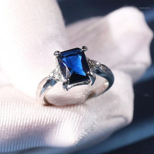 wedding rings fashion square blue charm lady engagement ring cocktail party finger bridal dazzling gift dress accessories1, Slivery;golden
wedding rings fashion square blue charm lady engagement ring cocktail party finger bridal dazzling gift dress accessories1, Slivery;golden