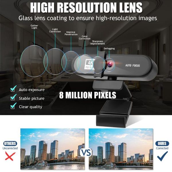 webcams 4k webcam full hd 1080p web camera voor pc computer lapvideo record autofocus lens 8mp met microfoon privacy cover
webcams 4k webcam full hd 1080p web camera voor pc computer lapvideo record autofocus lens 8mp met microfoon privacy cover