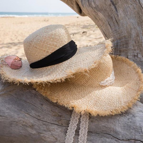 womens wide brim lace wavy sun hat with wind lanyard upf summer straw hats for camping beach outdoor, Black;white
womens wide brim lace wavy sun hat with wind lanyard upf summer straw hats for camping beach outdoor, Black;white