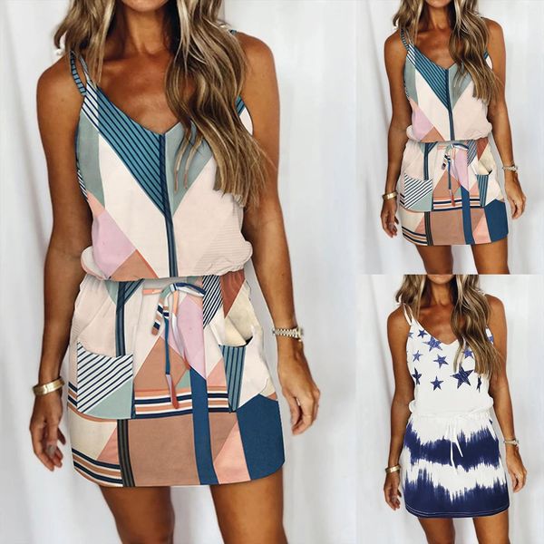 summer fashion casual women dress v neck short sleeve strap open back patch multicolor print elegent ladies, Black;gray
summer fashion casual women dress v neck short sleeve strap open back patch multicolor print elegent ladies, Black;gray