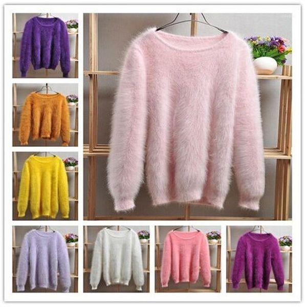 womens ladies winter fur mink cashmere warm sweater fluffy fuzzy plush base shirt jumper pullover blouses women's sweaters, White;black
womens ladies winter fur mink cashmere warm sweater fluffy fuzzy plush base shirt jumper pullover blouses women's sweaters, White;black