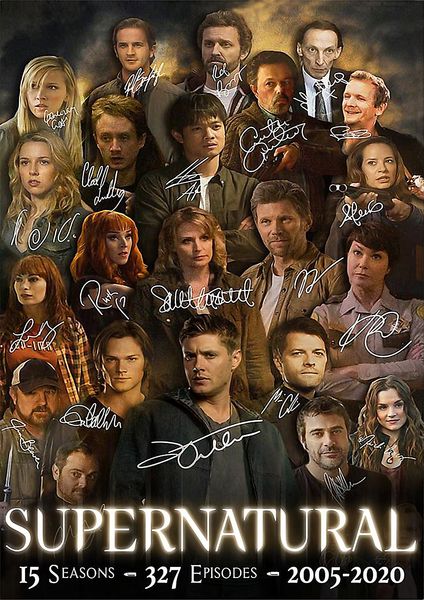 sell supernatural signature tv series movie paintings art film print silk poster home wall decor 60x90cm
sell supernatural signature tv series movie paintings art film print silk poster home wall decor 60x90cm